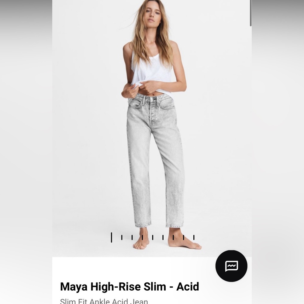 Rag and bone Maya High-Rise Slim - Acid
Slim Fit Ankle Acid Jean size 30